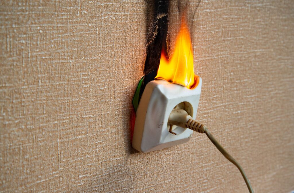 burning outlet