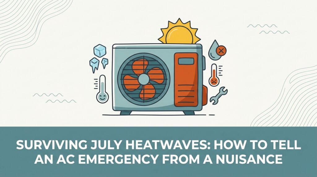 Surviving July Heatwaves: How to Tell an AC Emergency from a Nuisance 2 Surviving July Heatwaves: How to Tell an AC Emergency from a Nuisance — featured image