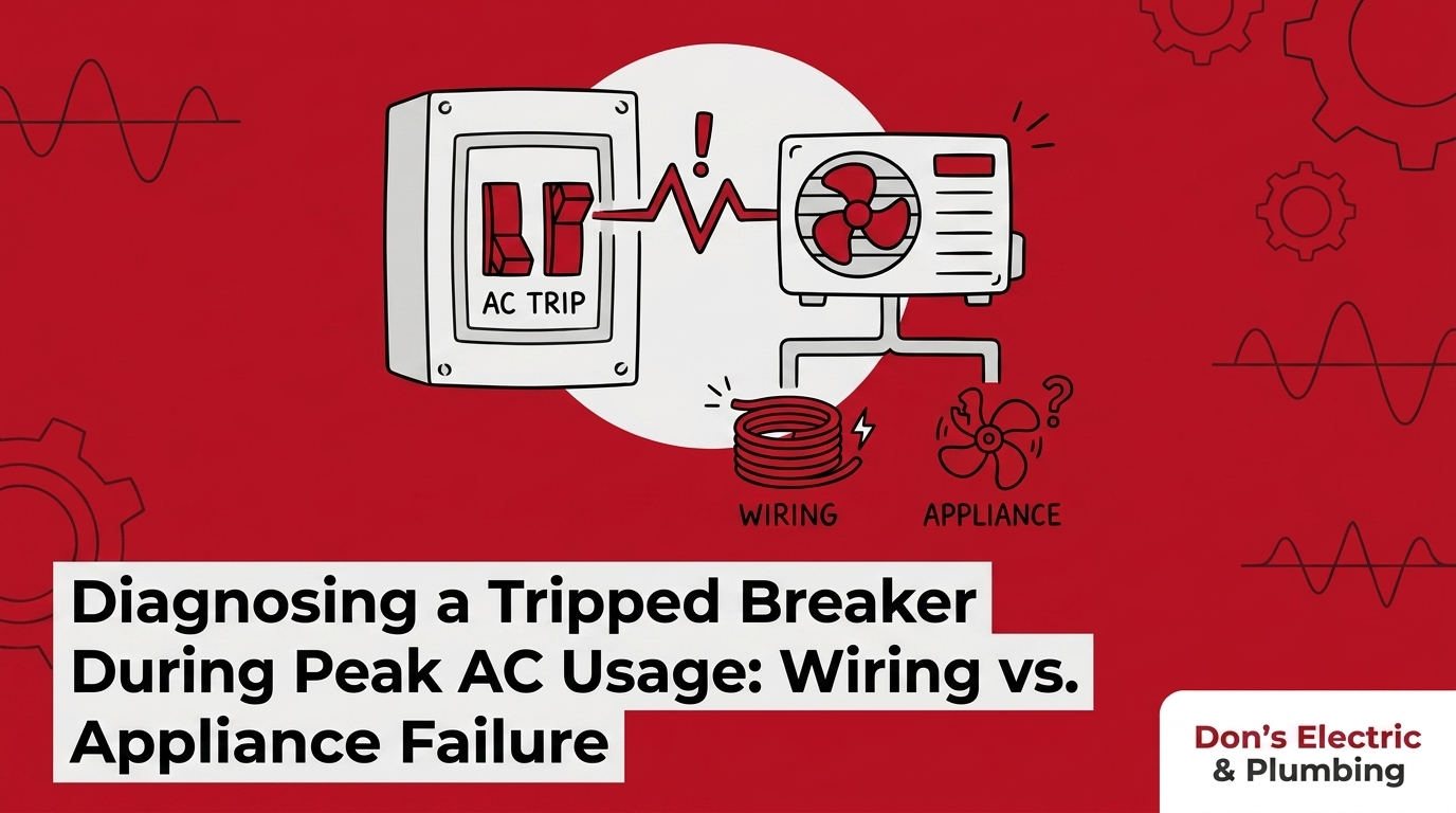 Blog 8 Diagnosing a Tripped Breaker During Peak AC Usage: Wiring vs. Appliance Failure — featured image