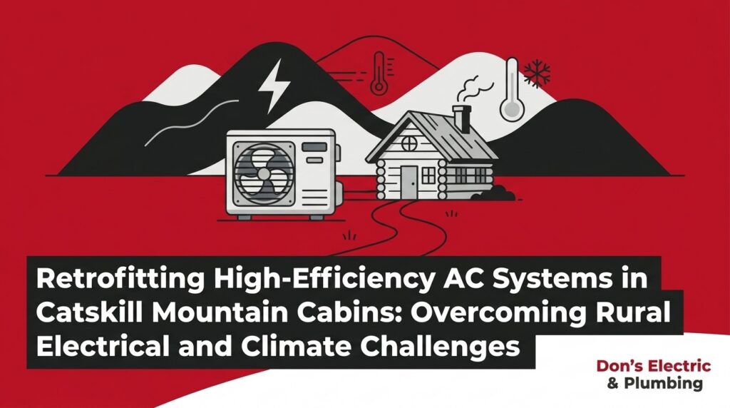 Retrofitting High-Efficiency AC Systems in Catskill Mountain Cabins 2 Retrofitting High-Efficiency AC Systems in Catskill Mountain Cabins: Overcoming Rural Electrical and Climate Challenges — featured image