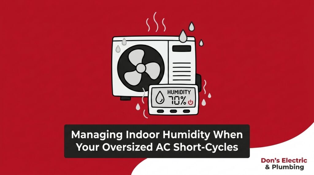 Managing Indoor Humidity When Your Oversized AC Short-Cycles 2 Managing Indoor Humidity When Your Oversized AC Short-Cycles — featured image