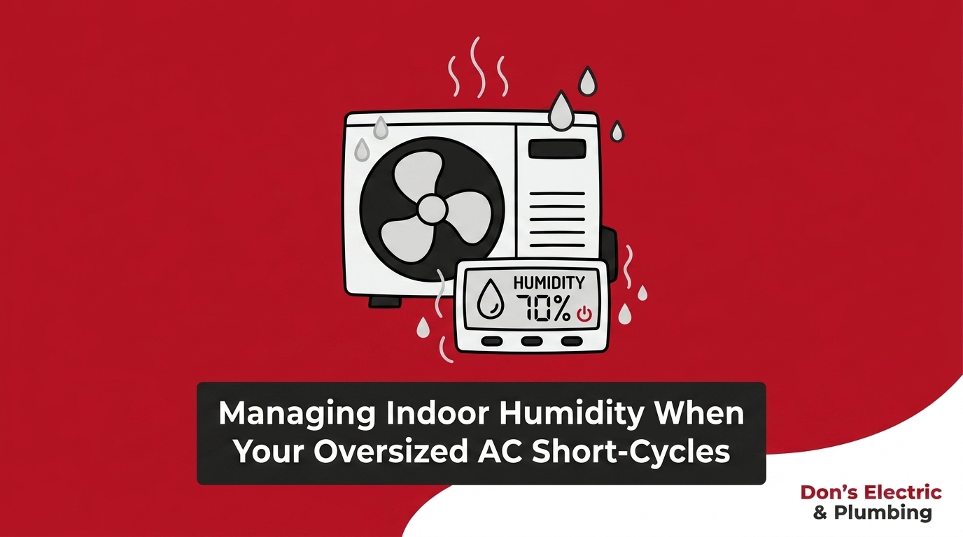 Blog 4 Managing Indoor Humidity When Your Oversized AC Short-Cycles — featured image