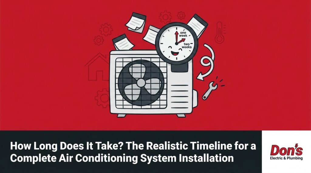 The Realistic Timeline for a Complete Air Conditioning System Installation 2 How Long Does It Take? The Realistic Timeline for a Complete Air Conditioning System Installation — featured image
