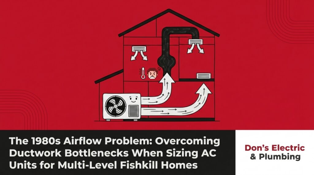 Overcoming Ductwork Bottlenecks When Sizing AC Units for Multi-Level Fishkill Homes 4 The 1980s Airflow Problem: Overcoming Ductwork Bottlenecks When Sizing AC Units for Multi-Level Fishkill Homes — featured image