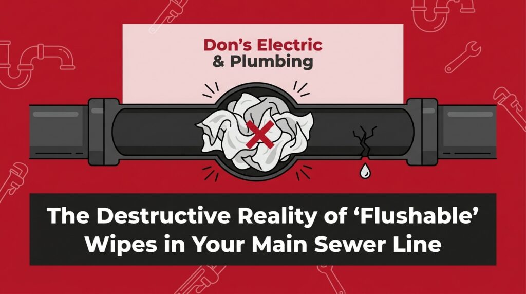 The Destructive Reality of 'Flushable' Wipes in Your Main Sewer Line 1 The Destructive Reality of 'Flushable' Wipes in Your Main Sewer Line — featured image