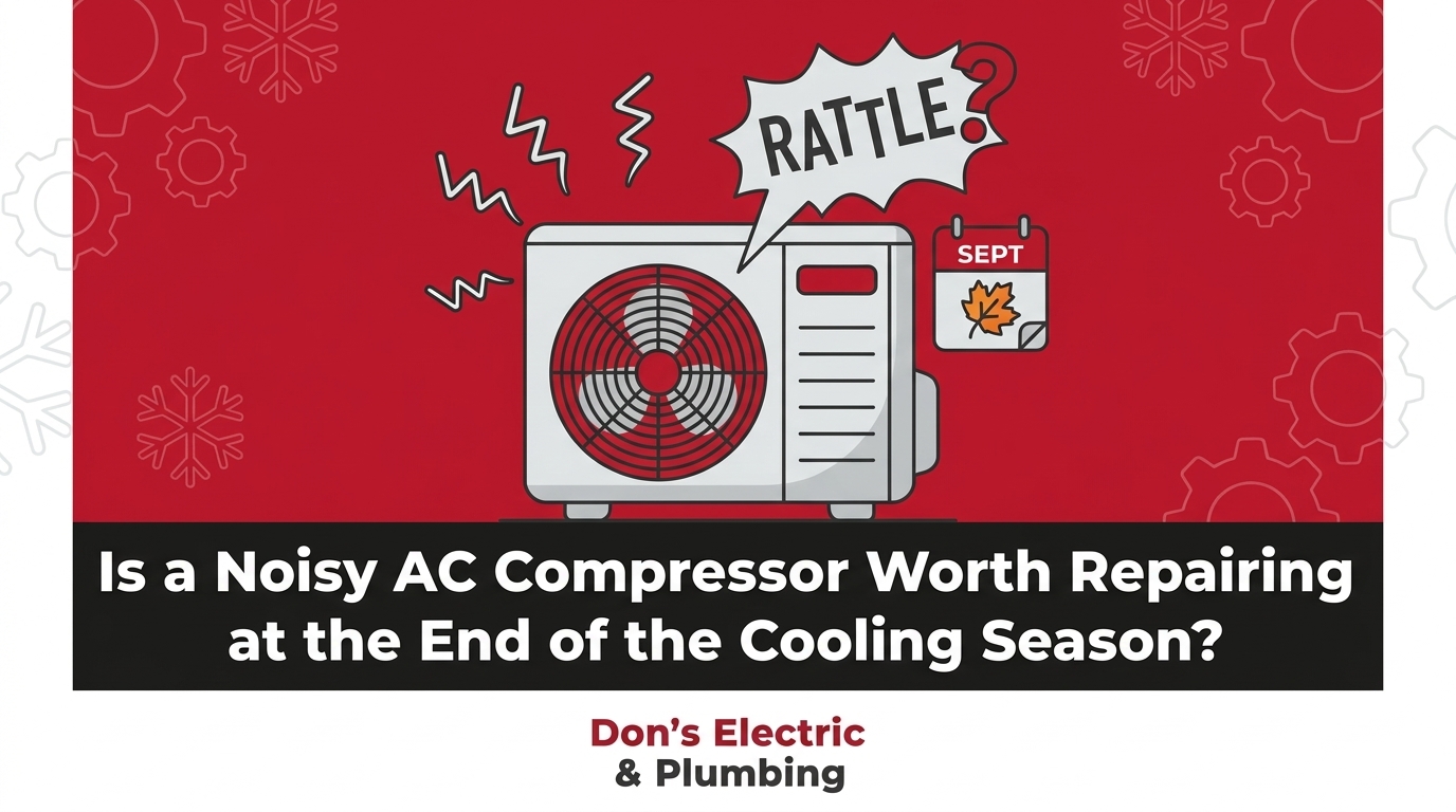 Blog 7 Is a Noisy AC Compressor Worth Repairing at the End of the Cooling Season? — featured image