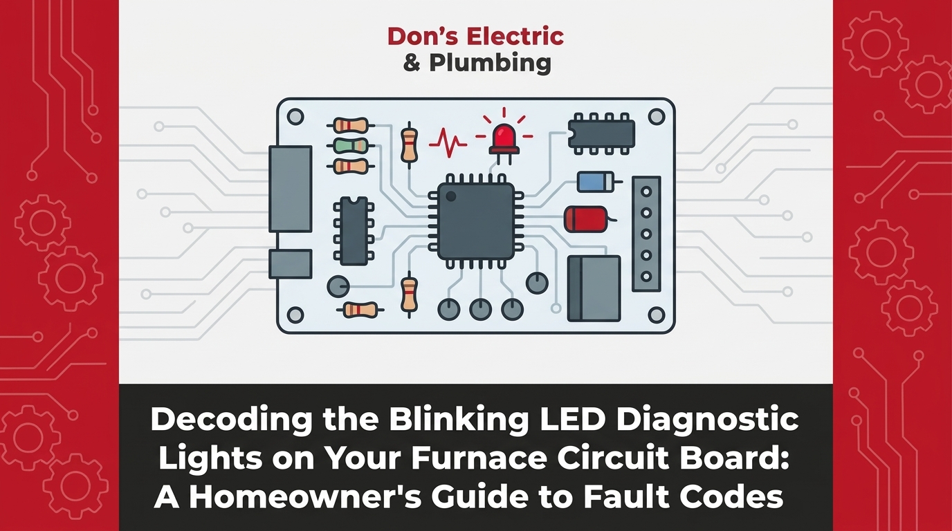 Blog 3 Decoding the Blinking LED Diagnostic Lights on Your Furnace Circuit Board: A Homeowner's Guide to Fault Codes — featured image